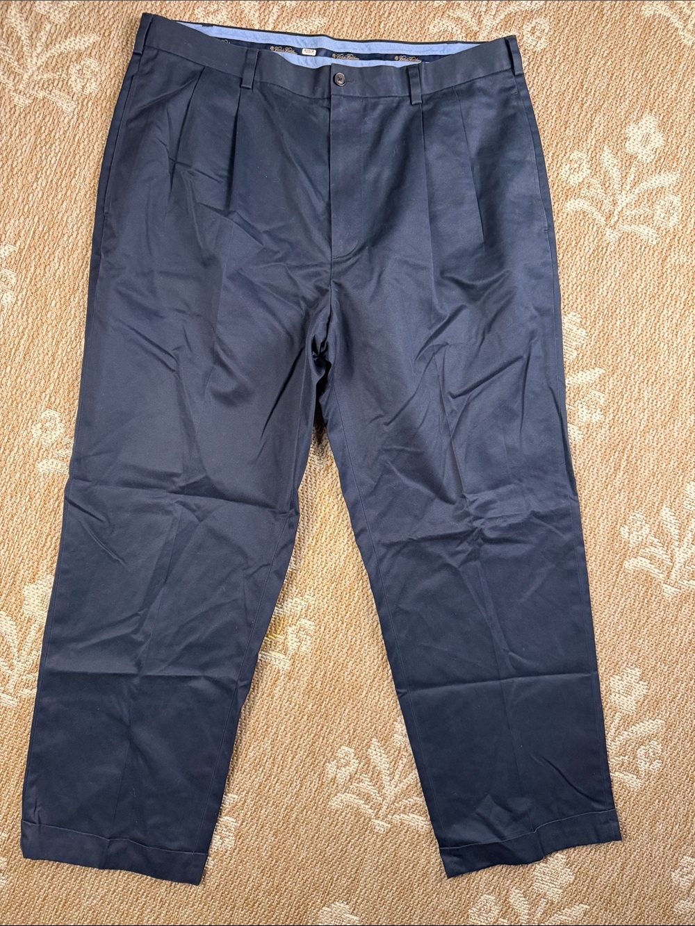 Brooks Brothers Navy Pleated Dress Pants